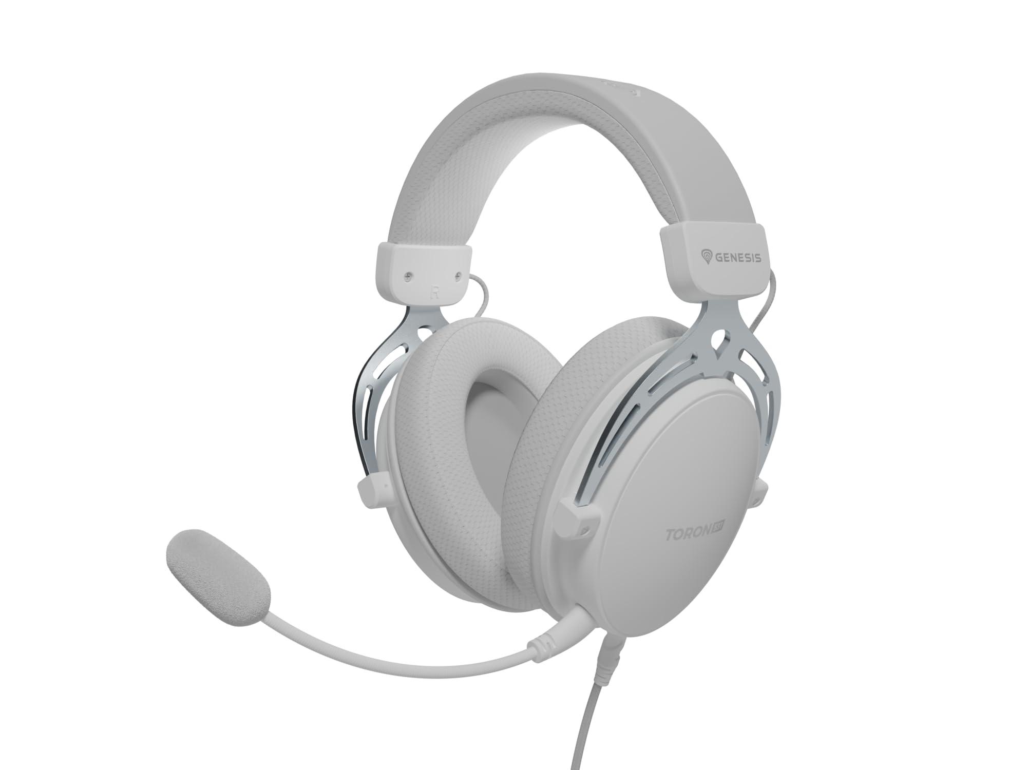 Genesis Toron 531 Gaming Headset – Over-Ear Kopfhörer mit 50 mm Treibern, abnehmbares Mikrofon, 3,5 mm Klinke, geschlossene Bauweise, Lautstärkeregler am Kabel, kompatibel mit PC und Spielkonsole