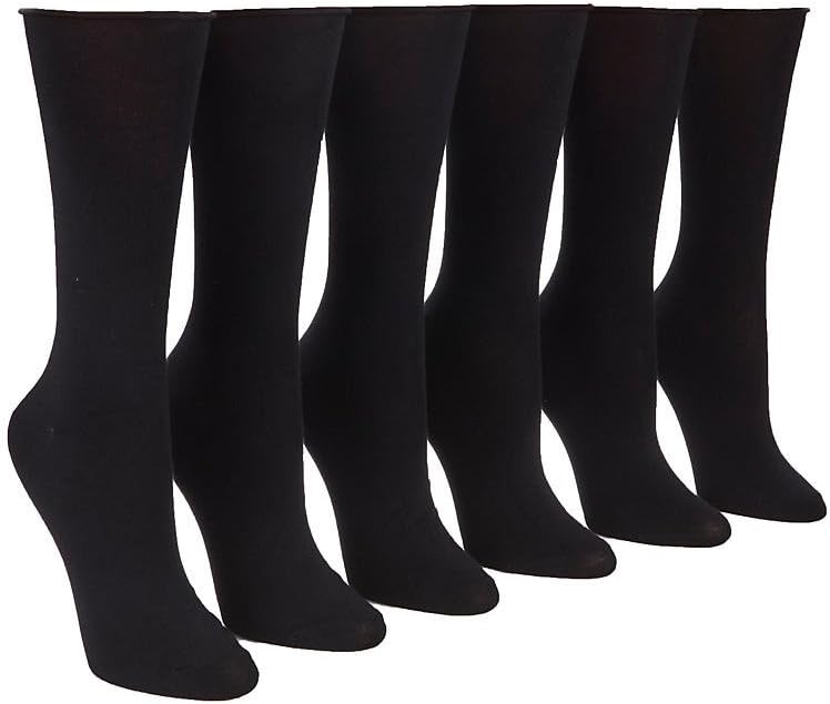 Roll-Top Trouser Socks 6-Pack