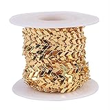 【Was Sie bekommen】 1 Rolle x 5 M antike Bronze-Rundhalsketten mit Kunststoffspule, Kann verschiedene Armbänder, Fußkettchen, Halsketten, Schmuckherstellung herstellen, einfach DIY-Armbänder, Halsketten, Schmuck herstellen.