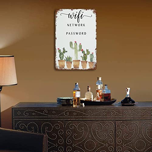 Plaque métal WiFi pour afficher le code internet sans papier volant