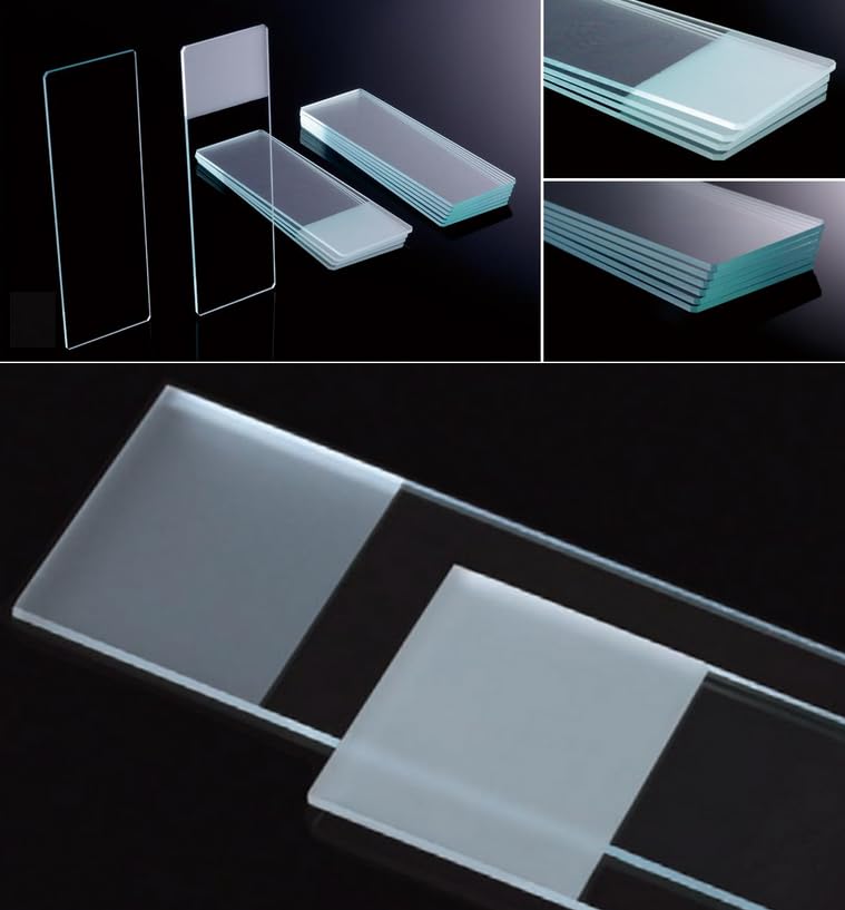 AmeriCan Goods 72/bx Frosted Microscope Slides 75mm x 25mm Pre-Cleaned Ground Edge Microscope Glass