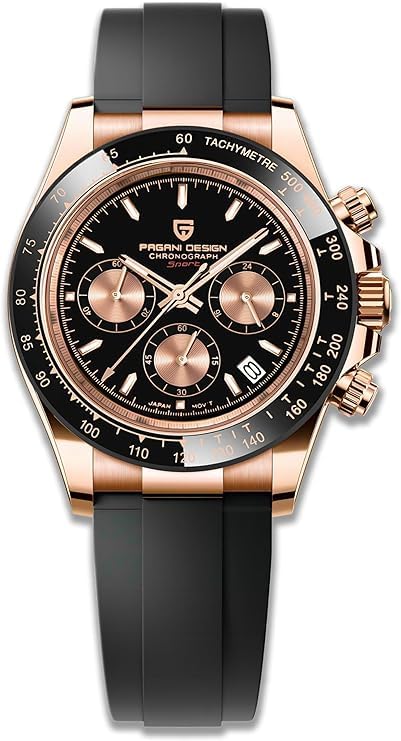 Pagani Design Mens Watches Mens Quartz Watches Multifunction Chronograph Watches Japan VK63 Quartz Movement Stainless Steel Case Ceramic Bezel 100 Metres Water Resistant Business Sports Watches., (B0CWLGCFHZ) Amazon Price History, Amazon Price Tracker