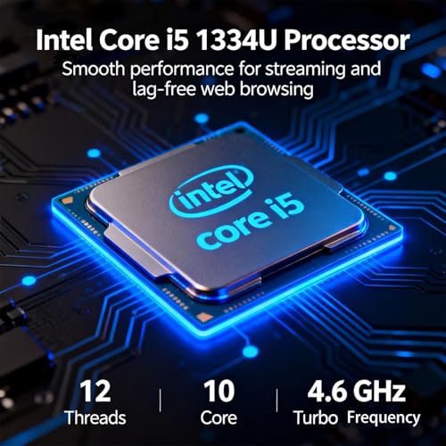 Image of Dell Inspiron Touchscreen Laptop | 2026 Edition | Intel 10-Core i5-1334U (Beat i7-1250U) | 15.6 inch FHD Anti-Glare | 512GB SSD | 16GB RAM | Windows 11 with MS 365 for Web | for Work & Study