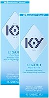 Vista 1 de K-Y Líquido Lubricante Personal de 5 onzas, Lubricante a base de agua, paquete de 2