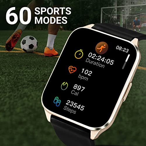 Image of Fastrack Reflex Beat+ 1.69 inch UltraVU Display Smartwatches Rakhi Gifts for Brother & Sister (Black-Rose Gold & Wine Red)