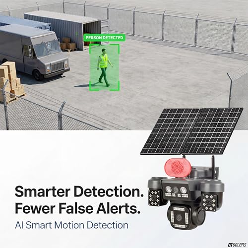 Image of WC24H (NEW LAUNCH) 4G Solar Security Camera with Dual Solar Panel, 2MP*4 AI Smart Tracking, Full Color Night Vision, Two Way Audio, Motion Detection, 24x7 Recording, 13200mAh Battery Support TF Card