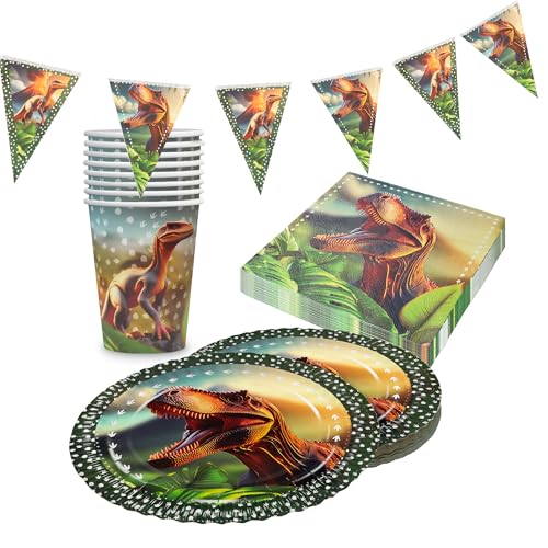 Party Factory Dino Realistisch Party-Set 4-teilig