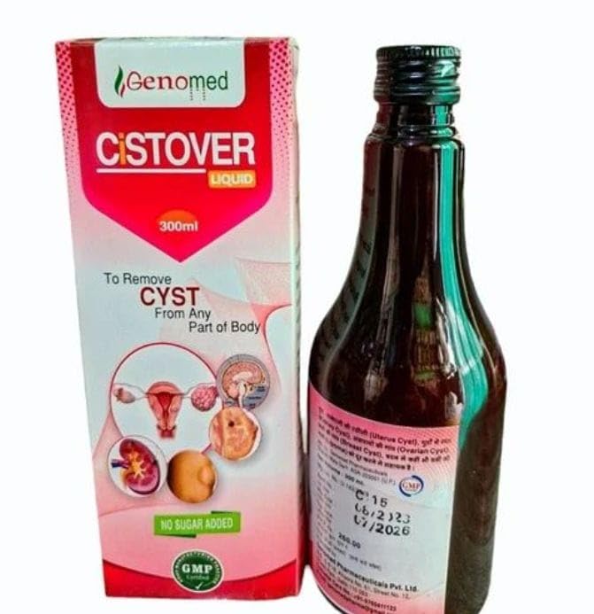 Sufi health care Genomed Pharmaceuticals CISTOVER liquid 300ml(pack of 2) to revome CYST from any part of body बदन में कहीं भी चर्बी की gato (Lipoma) को दूर करने में सहायक है (B0CQYXWR14) Amazon Price History, Amazon Price Tracker