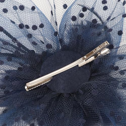 Image of DRESHOW Fascinators Hat Feather Headband Women's Fascinators Tea Party Headwear with Clip Flower Head Band for Girls & Women