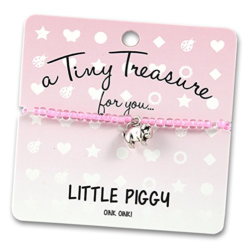 A TINY TREASURE FOR YOU..LITTLE PIGGY! Bracelet, Acrylic