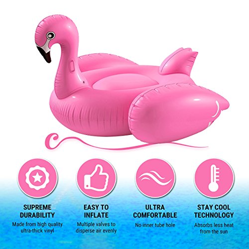 huge inflatable flamingo