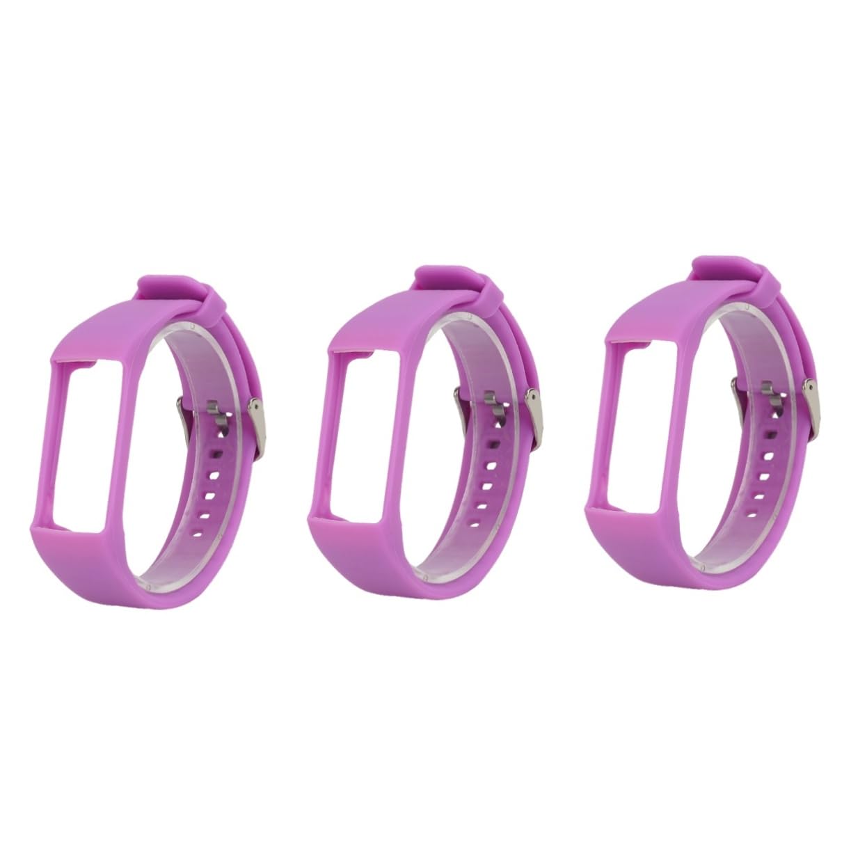Artibetter 3piezas Correa De Reloj De Silicona Para Banda Inteligente De Repuesto Color Púrpura Diseño Moderno y Cómodo Para Uso Diario