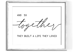 Together They Built A Life They Loved Sign: Charming and Sentimental Wall Decor