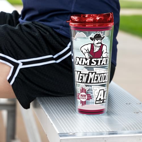 Image of Rico Industries NCAA College Double Wall Mayhem 16oz Or 20oz Tritan Tumbler W Lid