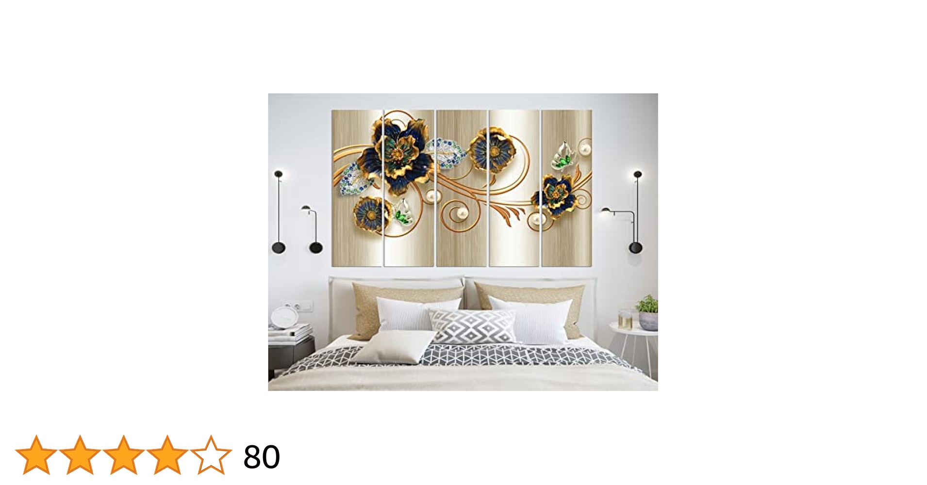 CN RETAILS Set Of 5 Wall Painting multiple Frame For Home