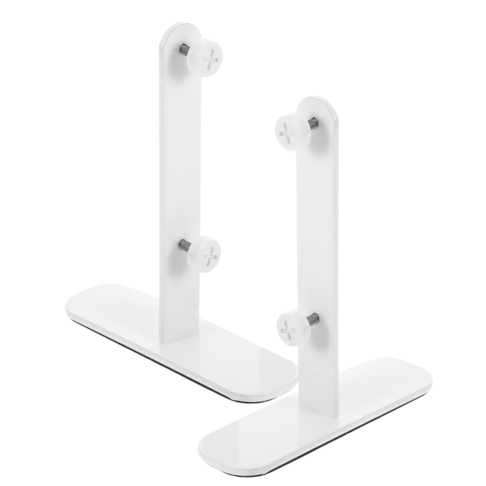 Ciieeo 2pcs Pegboard Desk Fixing Bracket Sturdy Metal Pegboard T-Shaped Bracket Table Pegboard Display Holder Home Office Desktop Pegboard Fixing Stand