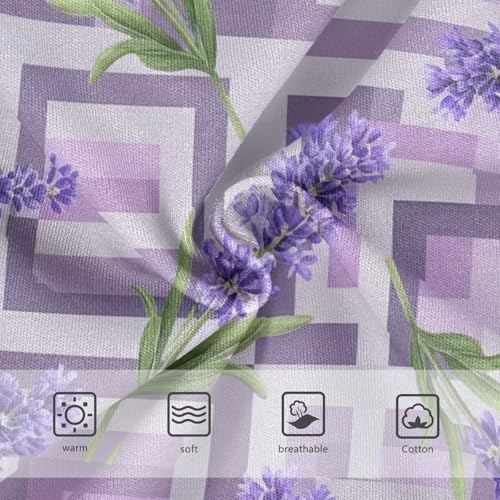 Toddler Panties, Lavender Flowers Cotton Underwear Girls, 2–8 Years3