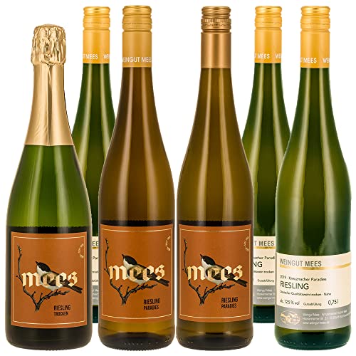 Weingut Mees | PROBIERPAKET PARADIES RIESLINGE WEIN & SEKT - TROCKEN & FRUCHTIG | Prämiert Weißwein Sekt Wein Deutschland Nahe Paket (6 x 750 ml) Cover
