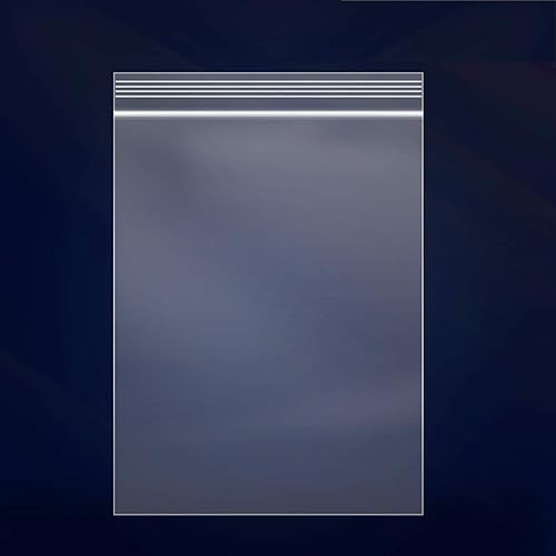 200 bolsas de polietileno con cierre resellable de plástico transparente de 14 x 20 pulgadas, con cierre resellable para ropa, camisetas, pantalones