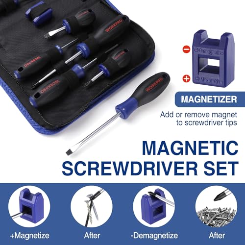 WORKPRO 10-Piece Magnetic Screwdriver Set