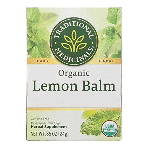 Traditional Medicinals Organic Herbal Tea - Lemon Balm Lemon Bal Og2 - Case of 6-16 Bags