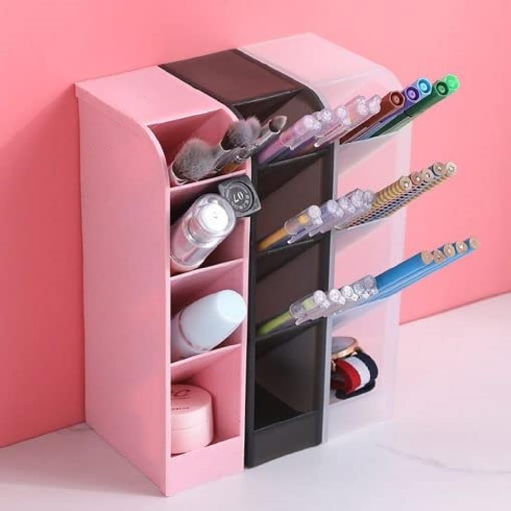 CARTENZA Multipurpose Desk Organizer, 4 Compartment, Random Color 4