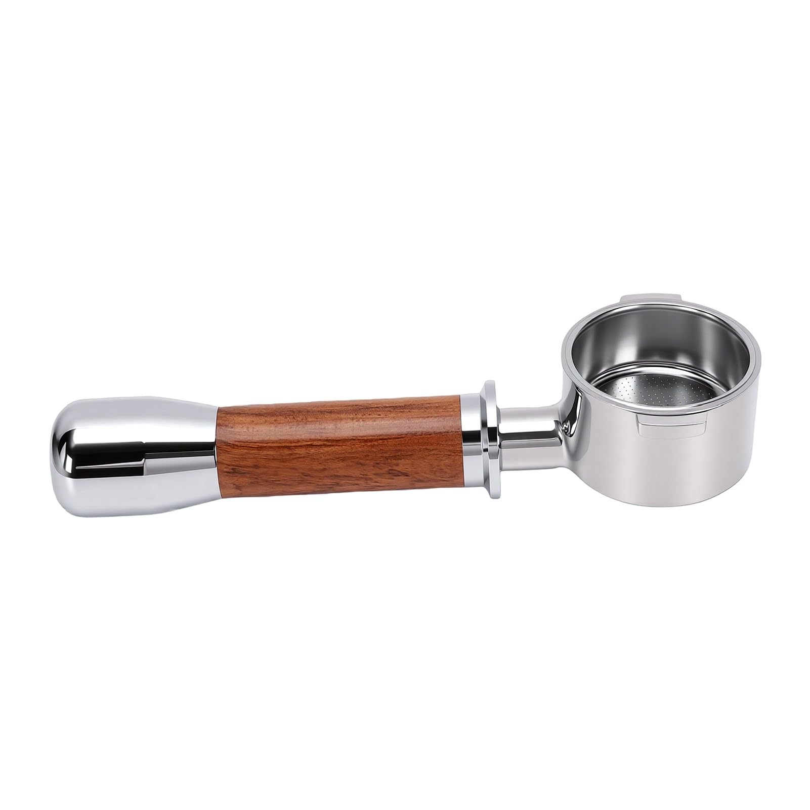 Portafiltro de 51 Mm con Cuerpo de Acero Inoxidable y de Madera de
