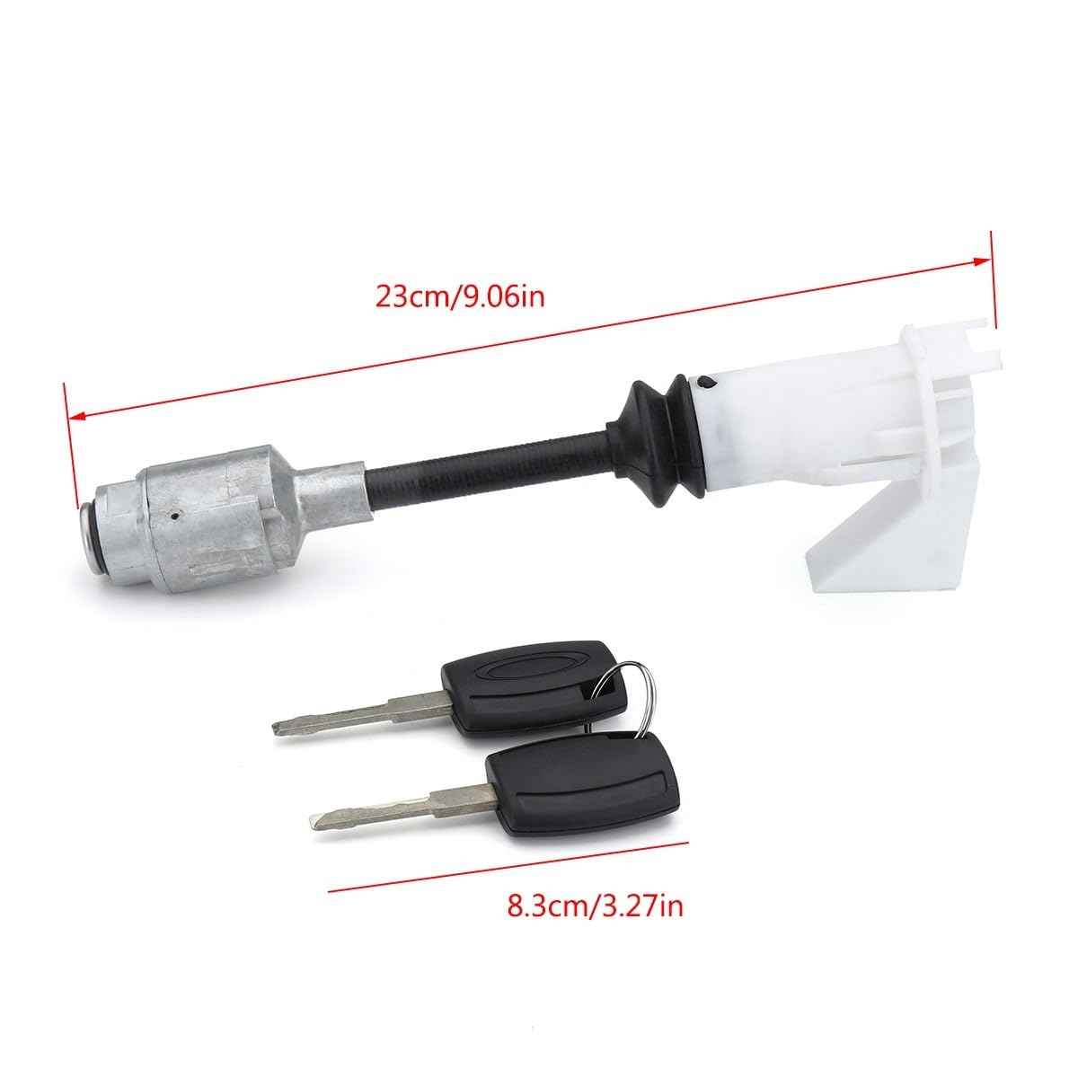 Motorhaubenentriegelungs-Set, Reparatursatz, Schlüssel, kurze Stange, für, for, for Ford, für, for, for Focus, MK2 2004–2012 3M5AR16B970AD 4556337 Zündschlosszylinder