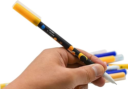 Miniatura 6 de Maydahui 15 bolígrafos de gel borrables con diseño de zorro, lindos bolígrafos de gel kawaii, gatito, flor de cerezo, gato, bolígrafos de gel de