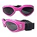 CAZZO Cool Pet Dog Motorcycles Bike Helmet/Sunglasses for Sun Rain Protection,Funny Halloween Cosplay Costume and Christmas Gifts for Cats Dogs (Pink Sunglasses)