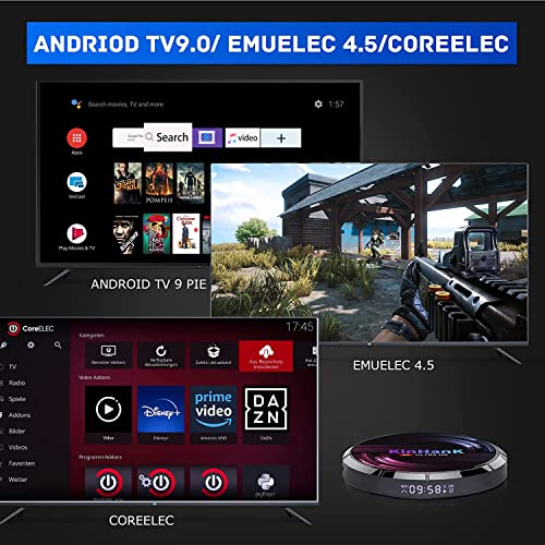 Kinhank Super Console X Max 256G Retro Game Console Built-In 114000+ Classic Game Android 9.0/Emuelec 4.5/Coree System, 4K Uhd Output, Support 2.4G/5G, 2 Wireless Controllers #TOP1