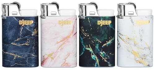 Djeep Elegant Marble Lighters 24 Count