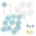 Decoración Pastel Copos de Nieve Decoración para cupcakes Frozen Pinchos para decoración tartas para pasteles fondant muffins azúcar decoración de pastel de Navidad para cumpleaños niños boda 100 PZS