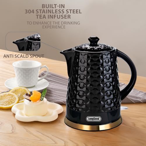 Tetera eléctrica cerámica 1.5L 1200W negro miniatura 7
