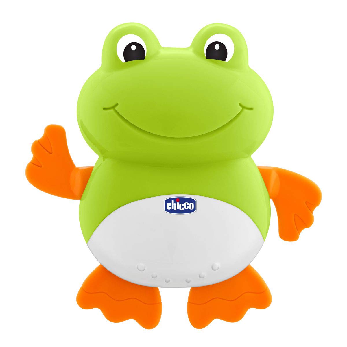 Chicco 00009727000000 Nadadora-Juguete de baño para agua y bañera, salpica al bebé, diseño rana swimming frog