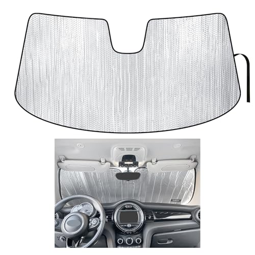YelloPro Custom Fit Front Windshield Sunshade for 2015 2016 2017 2018 2019 2020 2021 2022 2023 2024 MINI Hardtop 4 Door, UV Protection Accessories [Made in USA]