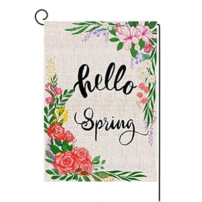 Hello Spring Garden Flag