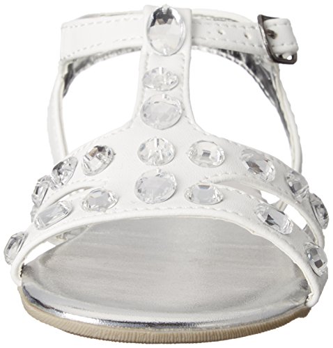 Kenneth Cole Reaction Brigten Beach 2 Jeweled T-Strap Sandal (Toddler/Little Kid), White, 10 M US Toddler2