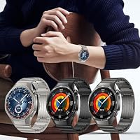 ZZMY Titan Uhrenarmband Kompatibel mit Huawei Watch GT5 Pro 46mm/Watch GT6 /GT4/GT3/GT3 Pro/GT2 46mm/GT2 Pro/GT 2e Armband, Keine Lücken Luxuriöse Titanlegierung, Metall Ersatzbänder für Herren – Ansicht 7