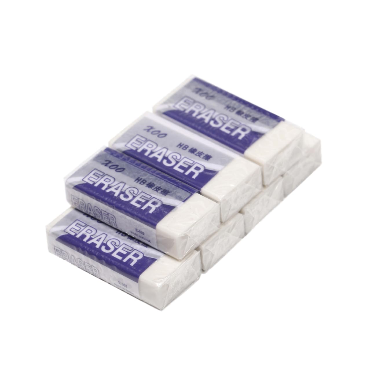 Operitacx Erasers for School Art Drawing 20pcs Hb 2b Pencil Erasers White School Supplies