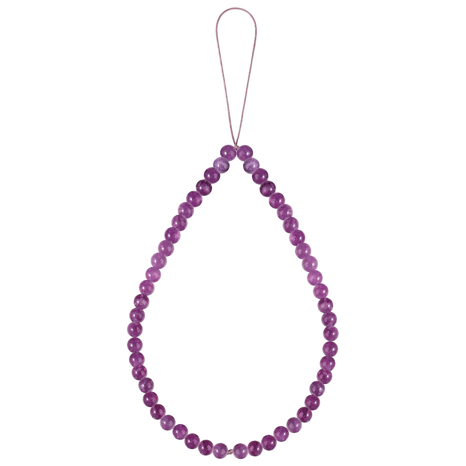 Semi-Precious Gem Stones Beaded Phone Charm Cell Phone Lanyard Wrist Strap Handmade Natural Gemstone Phone Chain string-image-11