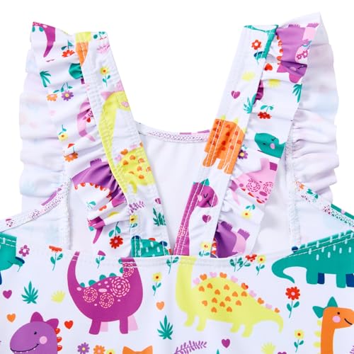 ALISISTER Toddler Little Girls Swimsuit Ruffle Bathing Suit One Piece Swimsuit Summer Swimwear 2-7 Years4