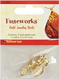 Fuseworks Large Gold Jewelry Bails, 5-Pack