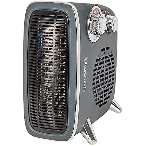 Russell Hobbs Retro Electric Heater with Thermostat Cover