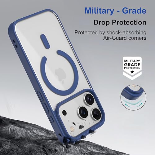 Image of Zapcase Back Case Cover for iPhone 17 Pro | Compatible for iPhone 17 Pro Back Cover | Scratch-Resistant | Navy Blue