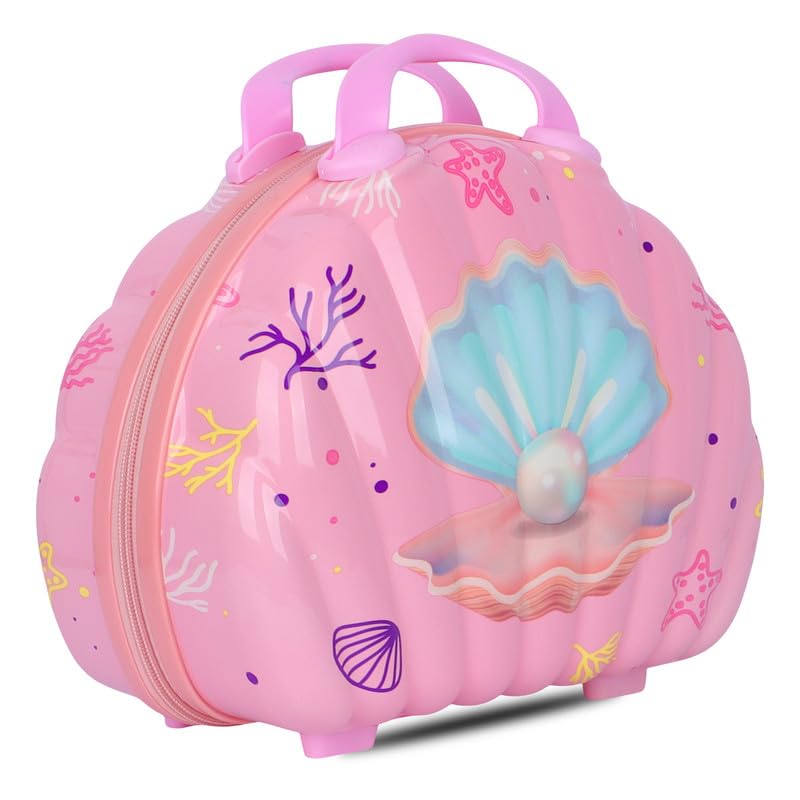 Image of Polo Class Kids Trolley Bag | Made with Polycarbonate | Durable and Waterproof | Trolley Bag for Kids - Pink