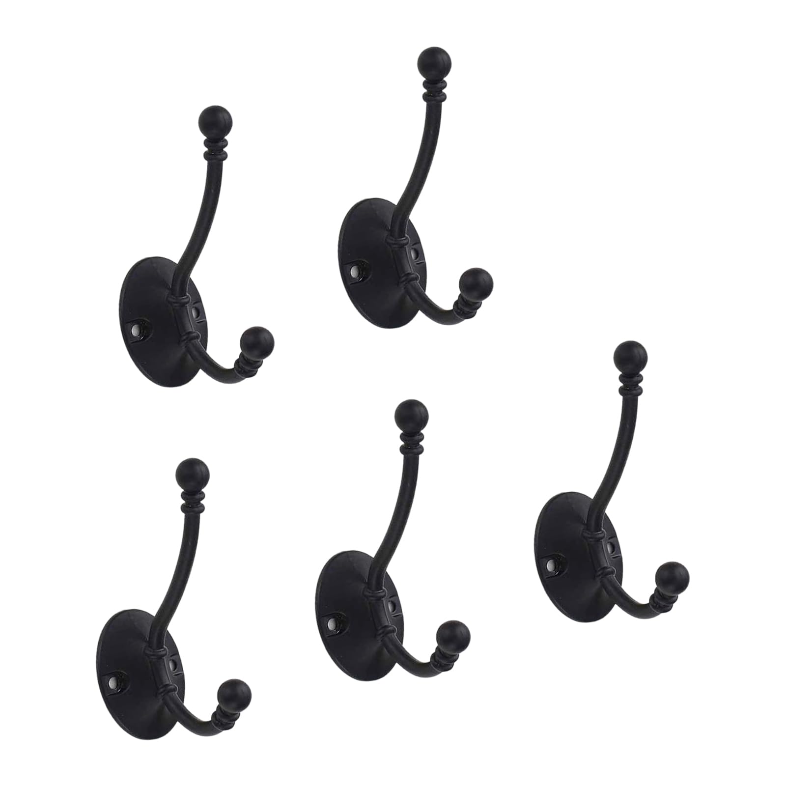5 Piece Modern Single Hook Set Strong Alloy Hook Decorative Hooks for Towels & Clothes Hanging Bathroom