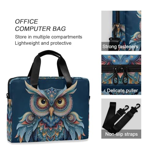 Funda maletín para portátil con diseño Búho, 13-15.6 pulg. miniatura 5