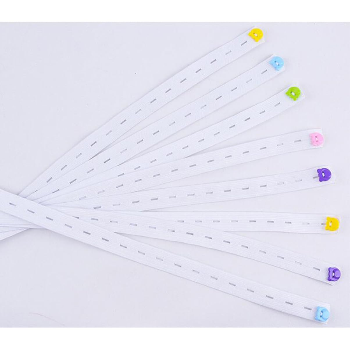 ULDIGI 20pcs Infants Diaper Tape Elastic Diaper Strips for Girls Boys Newborn Comfortable Fasteners for Baby Covers (50cm/Random)