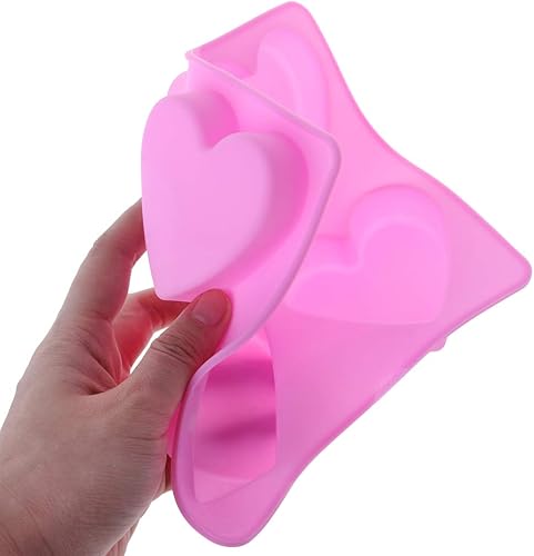 Miniatura 8 de 4 celosías en forma de corazón molde de silicona Fondant Cake Decor Chocolate Baking Soap I Cake Mold